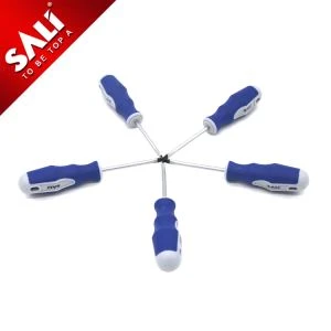Skrutkovač s rukoväťou Ergonomicky navrhnutý dizajn rukoväte poskytuje maximálny krútiaci moment